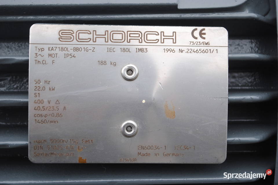 Silnik elektryczny 22kw 1460obrmin SCHORCH Kargowa