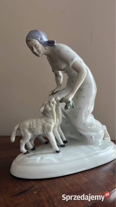 Figurka dziewczyny z owieczkami Carl Gdańsk sprzedam