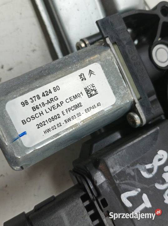MECHANIZM SZYBY LEWY TYŁ 9840154180G Citroen C3