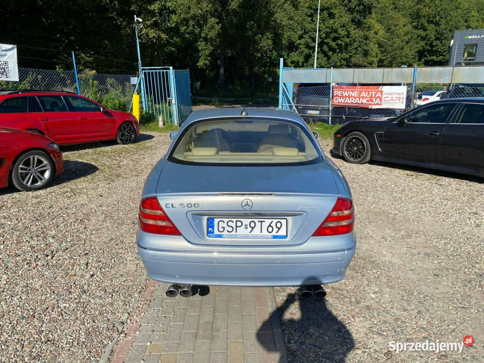 Mercedes CL 500 50 v8 gaz unikat piękny kolor Rok produkcji 2001 Gdańsk sprzedam