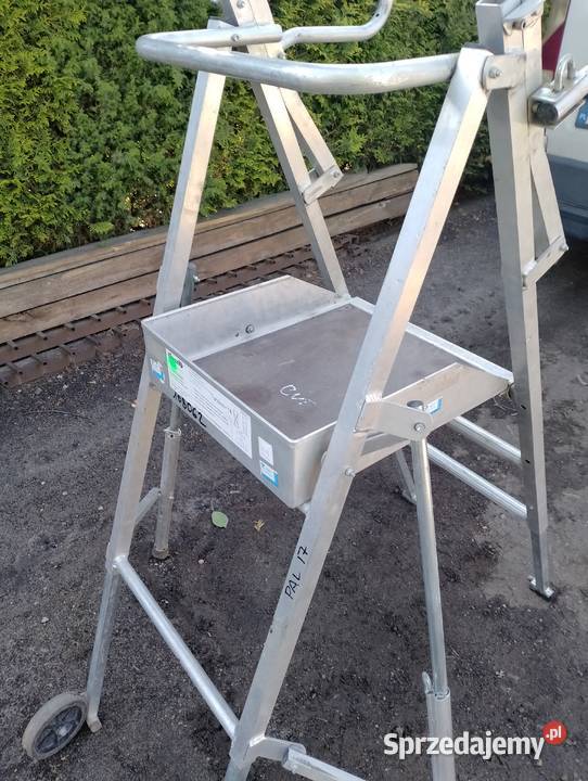 Drabina aluminiowa podest na schody ogród Pabianice