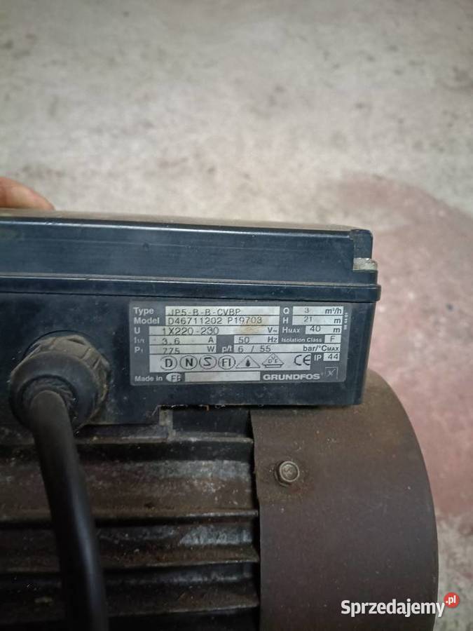 Silnik pompy Grundfos wielkopolskie Środa Wielkopolska