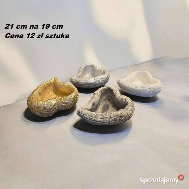 Skrzydła gipsowe skrzydełka z gipsu dekoracja Wrocław