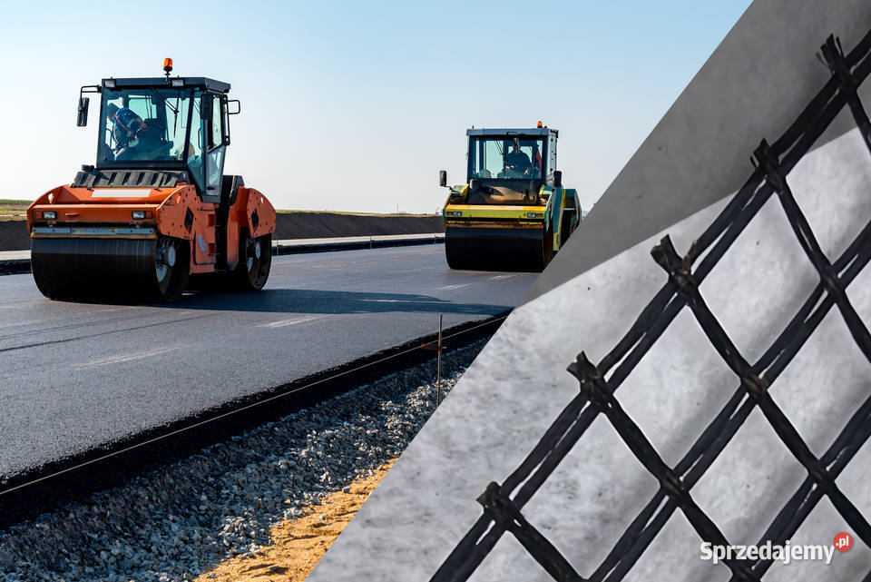 Geosiatka siatka szklana płaska 5050kN 2m szer Warszawa