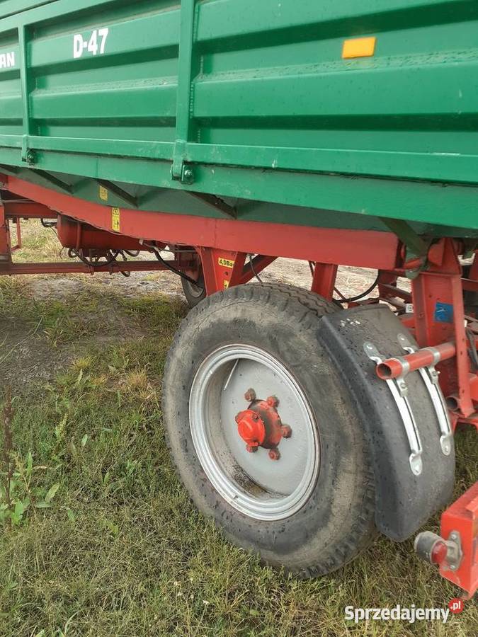 Przyczepa wywrotka d47 autosan wywrot 3 str nieuszkodzony Konin