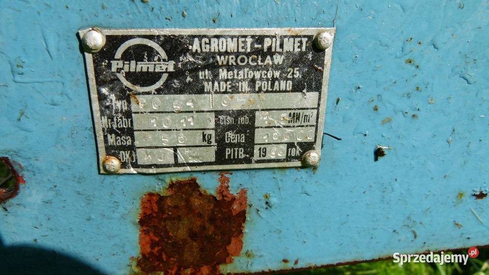 Opryskiwacz spalinowy taczkowy PILMET P0540 100l lubelskie Zamość sprzedam