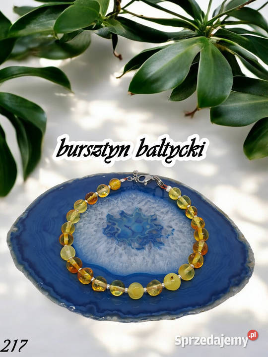 Bransoletka z bursztynu bursztyn bałtycki kulka mazowieckie Warszawa sprzedam