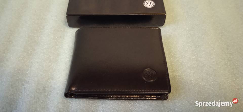 Portfel VOLKSWAGEN Skórzany Czarny VW Zielona Góra sprzedam