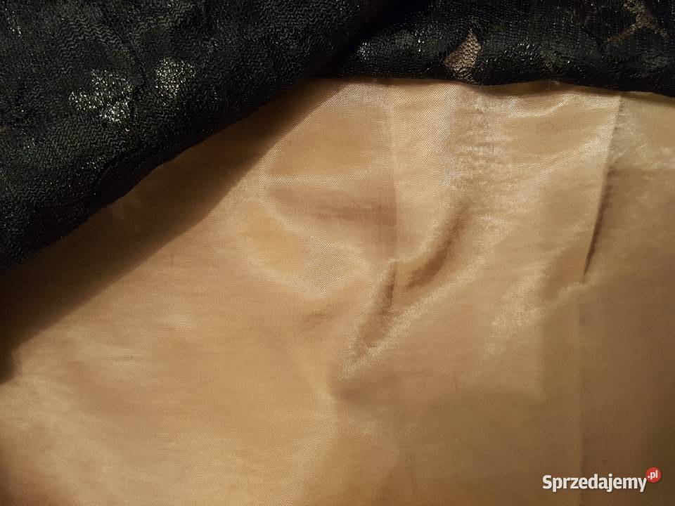 Sukienka koronkowa Beata CUPRIAK czarna koronka Złotniki