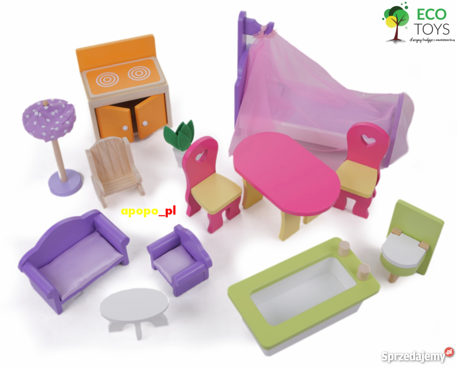 Ogromny drewniany domek lalek BARBIE Warszawa