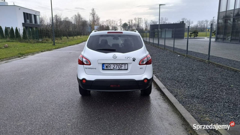 Nissan Qashqai2 Piękny 16DCi 2012r 7osobowy biały Pabianice