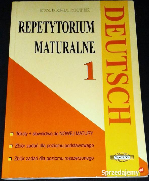 Deutsch 1 Repetytorium tematycznoleksykalne Ewa Chełm sprzedam