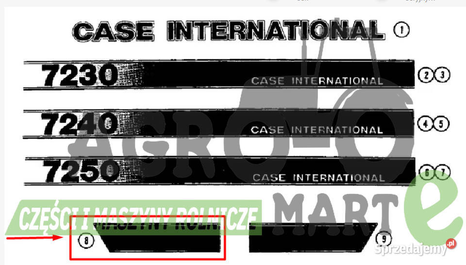 1334444C1 A67936 NAKLEJKA CASE INTERNATIONAL Wichrów sprzedam