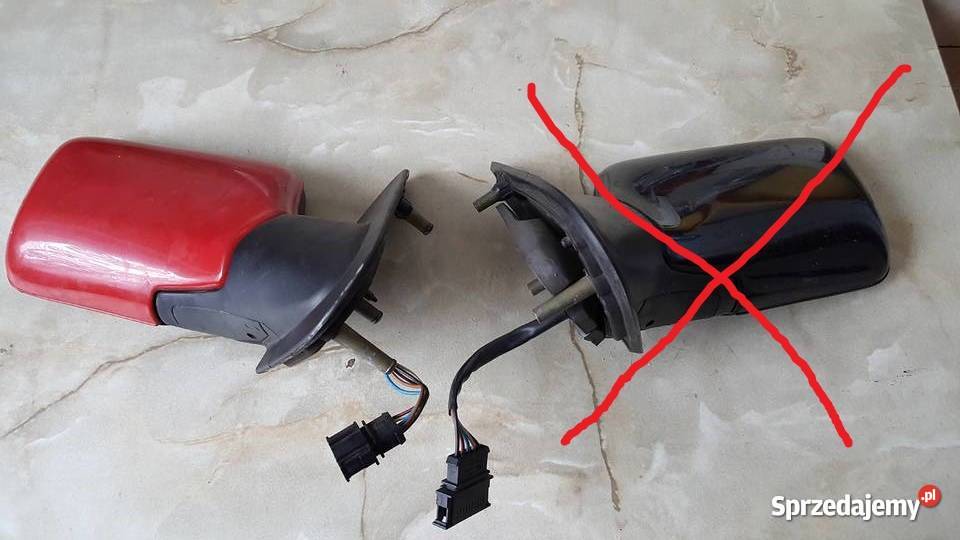 Lusterko elektryczne Golf3 prawe czerwone osobowe