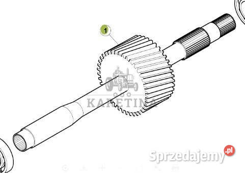 CLAAS RENAULT ATLES 936 RZ V5 Wałek Podajnika Jastrzębniki