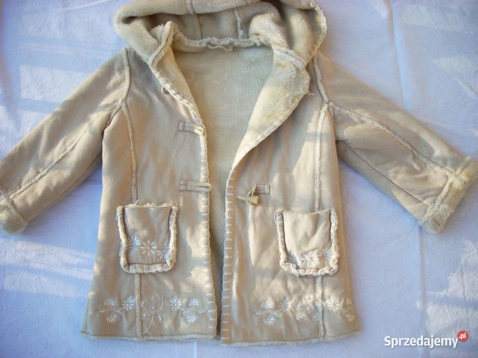 Kożuszek Płaszczyk Hafty 92 dziewczynka małopolskie Nowy Sącz sprzedam