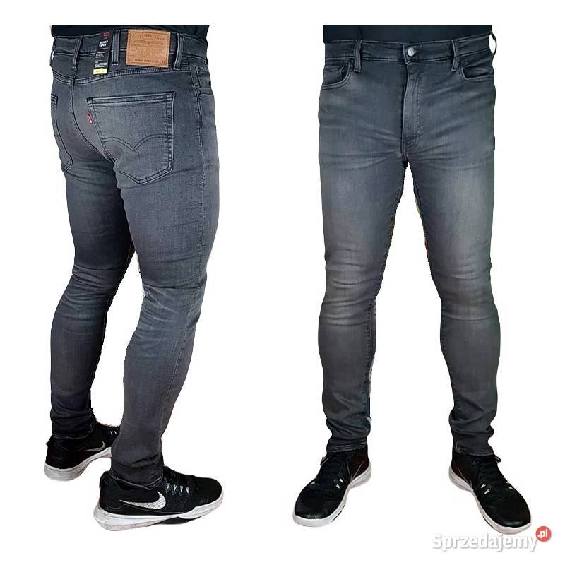 Jeansy Levis Skinny Taper męskie szare nowe oryg Rozmiar XL Tarnowskie Góry sprzedam