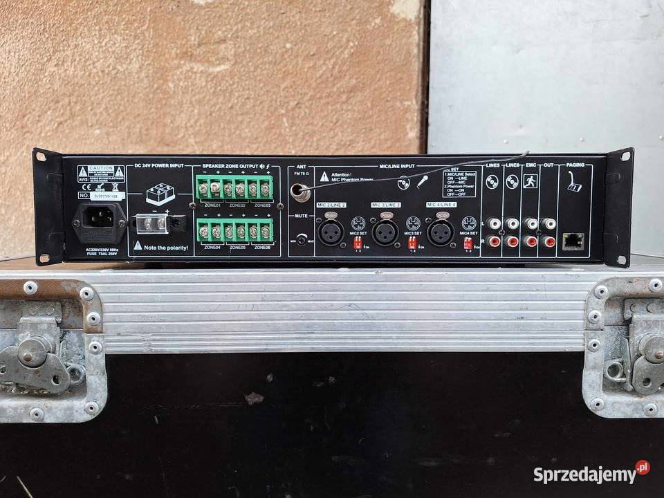 Wzmacniacz PA 100V strefowy DJPRO DP6120MB Kołobrzeg