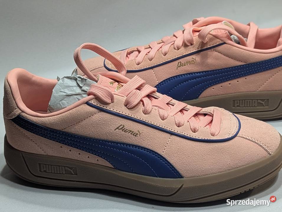 Buty zamszowe skórzane puma różowe pudrowe 39 sprzedam