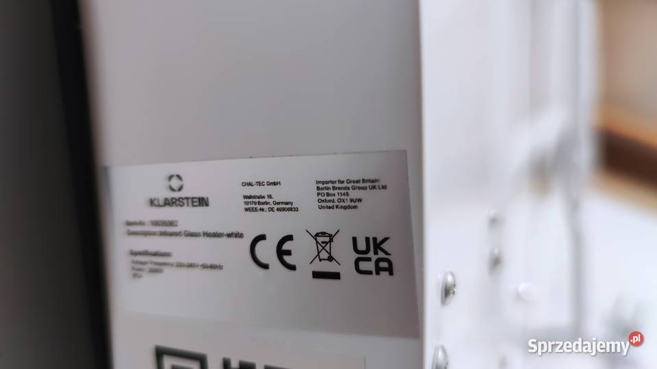 Grzejnik konwekcyjny Klarstein Lindholm Pozostałe Jadowniki