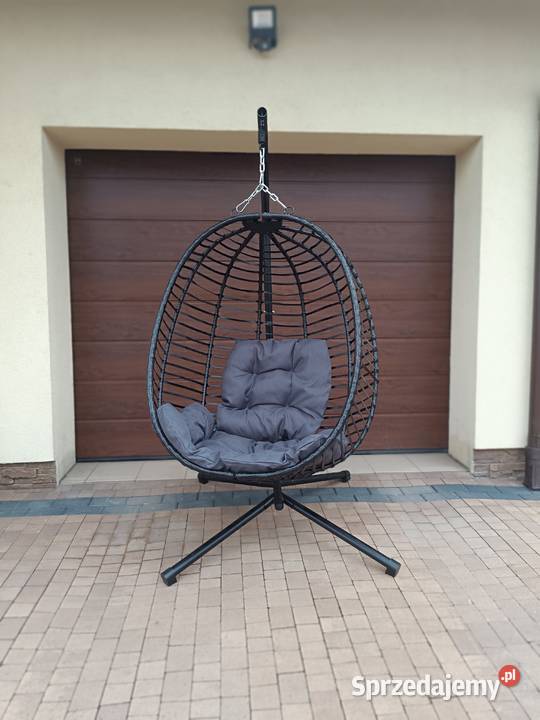 Fotel wiszący elden spezio ogrodowy z rattanu pe