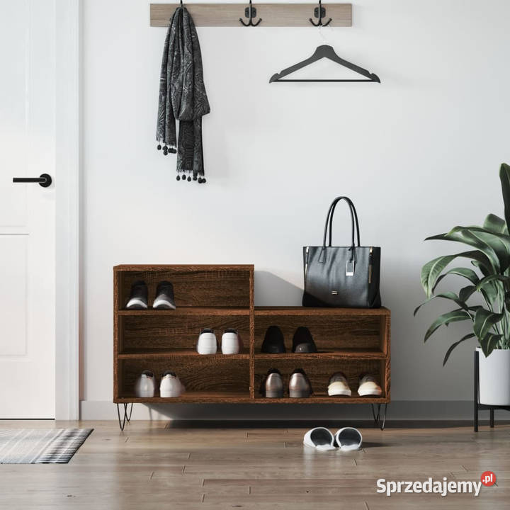 Szafka na buty brązowy dąb 102x36x60 WM831395 Warszawa