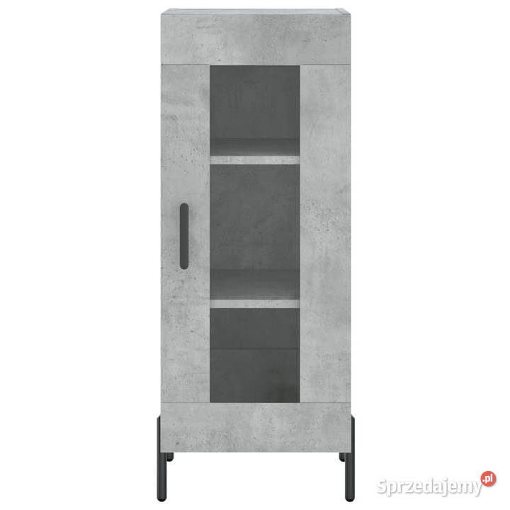 Wysoka szafka szarość betonu 345x34x180 Warszawa