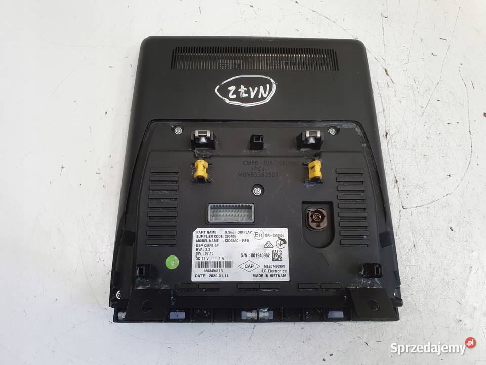 Renault Clio V Zoe II EKRAN NAWIGACJI osobowe Motoryzacja Rudka sprzedam