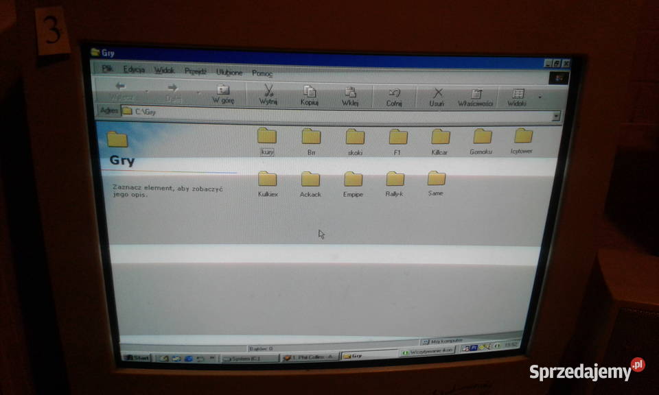 Stary Komputer AT z wyświetlaczem w obudowie 120 Pozostałe Gorzyce