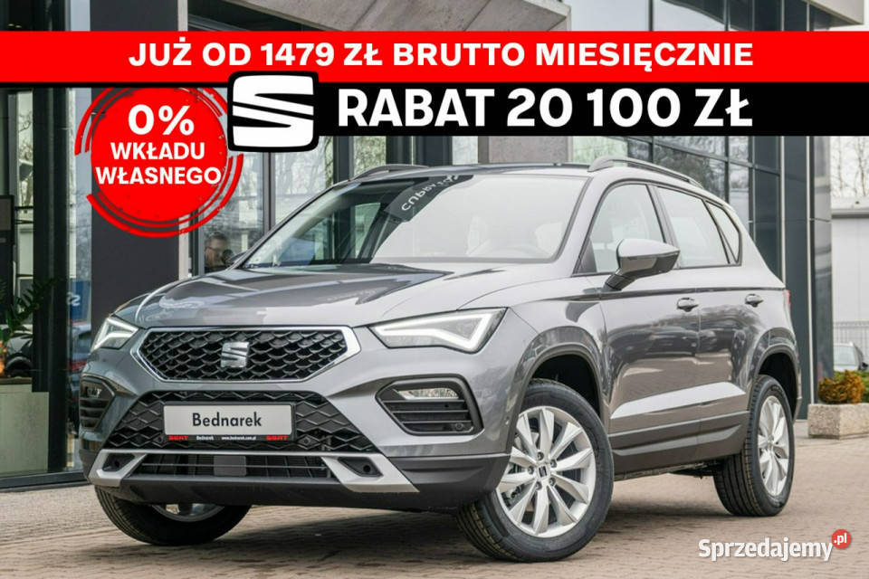 Seat Ateca Style 15 TSI 150 DSG Dostępny ręki światła LED łódzkie Łódź