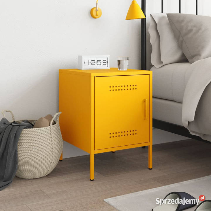 Szafka nocna musztardowa 36x39x505 stal WM842916 Szafki mazowieckie Warszawa