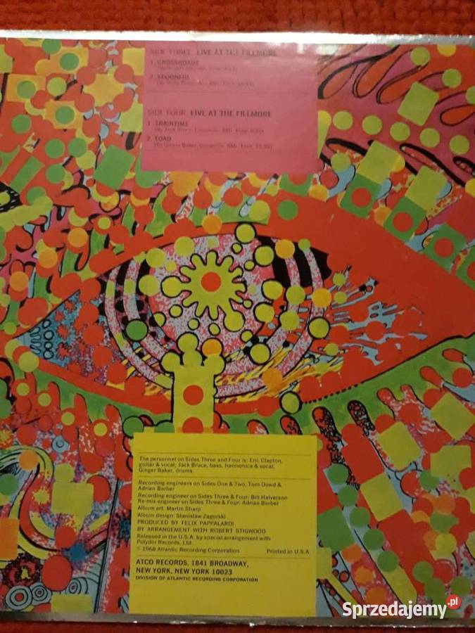 CREAM Wheels of Fire orginał 1968made in USA 2 płyty