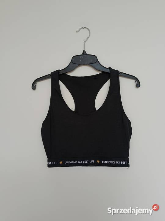 Czarny top sportowy George Nowy bez metki Gdynia