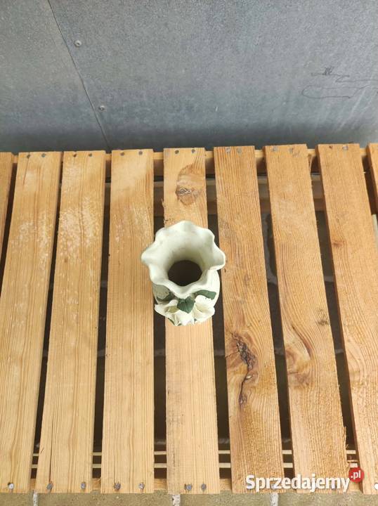 Uroczy wazonik ceramiczny vintage retro loft łódzkie Podkałek
