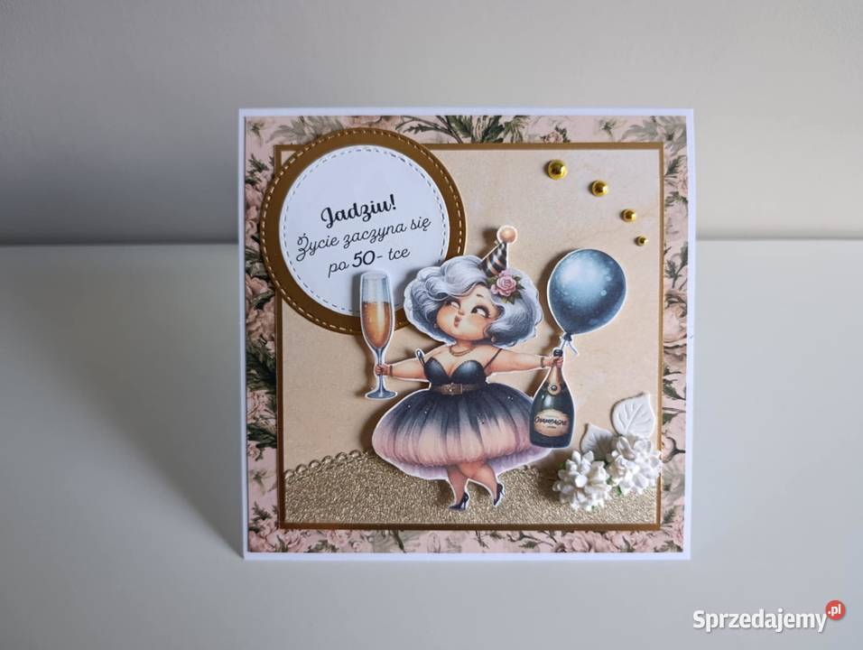 Kartka na urodziny ręcznie odejście na emeryturę Łódź