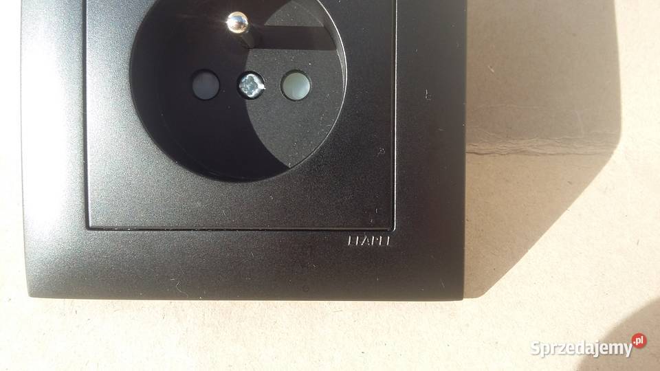 Gniazdo Gniazdko podtynkowe EFAPEL Antracyt Elektryka i akcesoria mazowieckie Warszawa