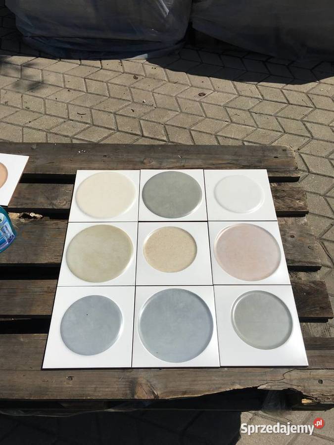 Glazura płytka ścienna cirkle multi white 20x20 mazowieckie Reguły