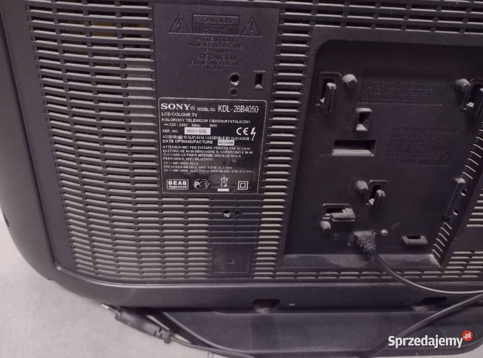 Sony BRAVIA 26 KDL26B4050 tv tuner DVBT2Google 26cale małopolskie Kraków
