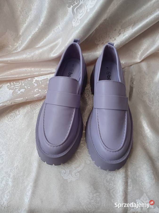 Liliowe fioletowe loafersy półbuty bonprix 41 Sochaczew