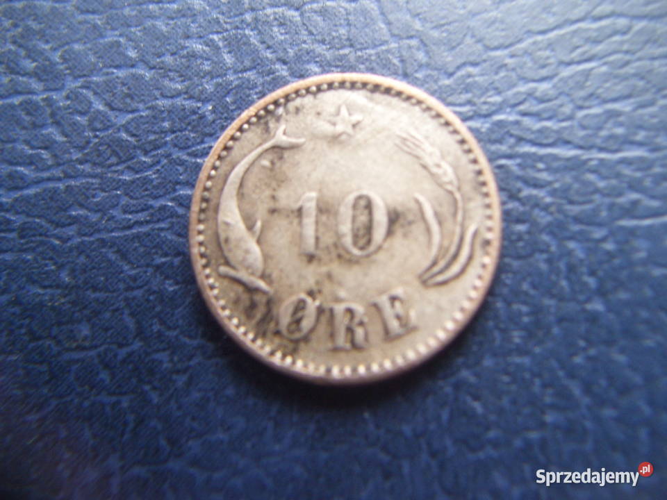 Stare monety 10 ore 1894 Dania srebro