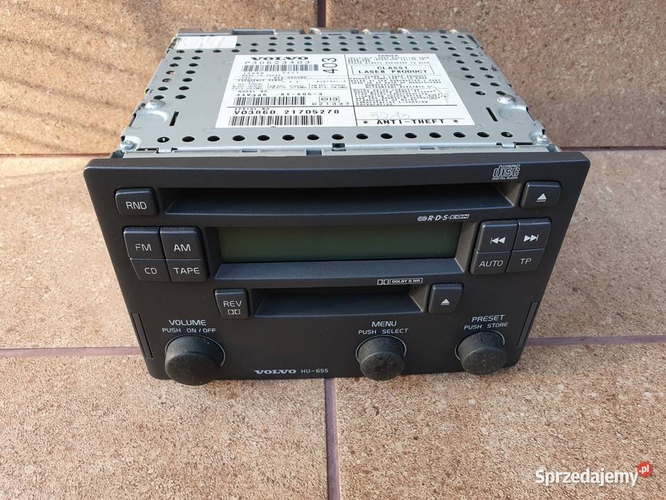 Volvo HU655 HU655 radio radioodtwarzacz kod V40 Gdynia