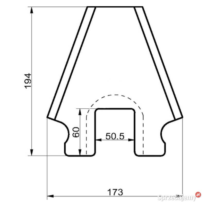 Nóż do przyczepy Schuitemaker Rapide 125370