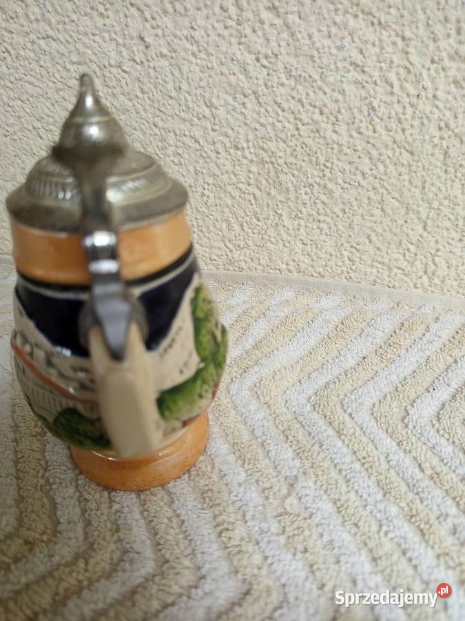 Bawarski kufel ceramiczny z aluminiowym Warszawa