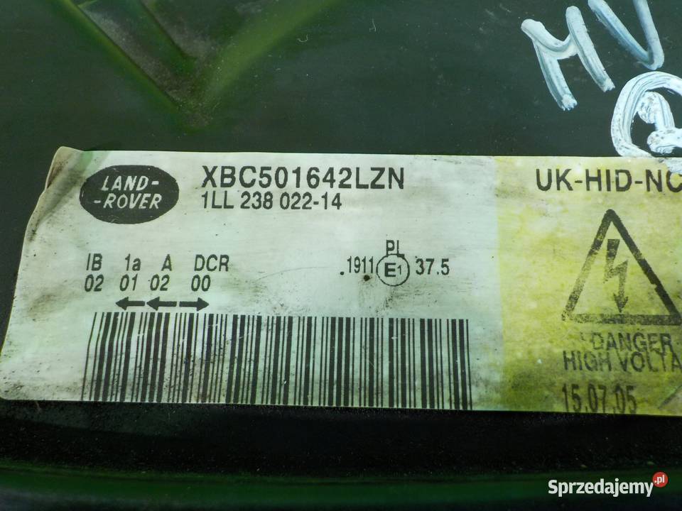 RANGE ROVER SPORT I 27 TDV6 08r 5D XENON lampa osobowe mazowieckie sprzedam