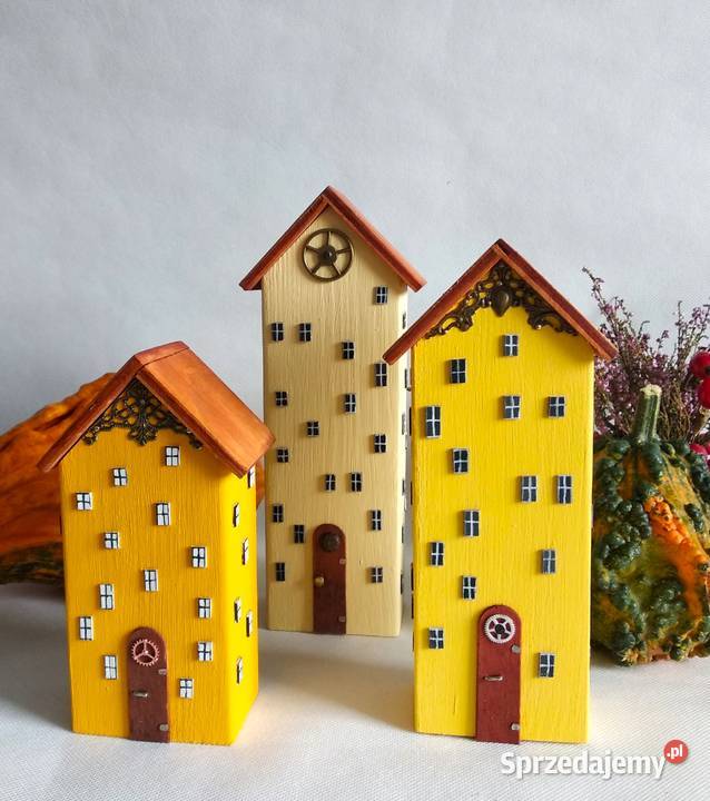 Zestaw dekoracyjnych domków Słoneczne Wrocław