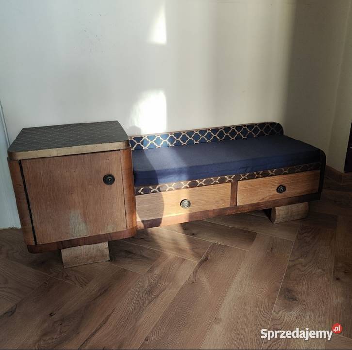 Szafka siedzisko do przedpokoju PRL 110cm Bytom sprzedam