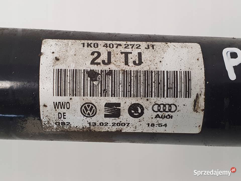 PRAWA PRZEDNIA PÓŁOŚ Półośka przód pasażera Audi lubelskie Chełm sprzedam