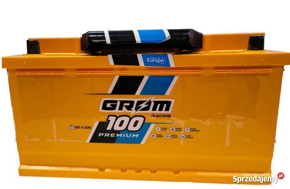 Akumulator Grom Racing 100Ah 850A EN PRAWY PLUS Białystok sprzedam