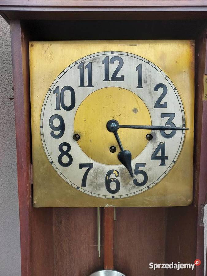 58 Stary zegar ścienny kwadransowy sprawny Tczew