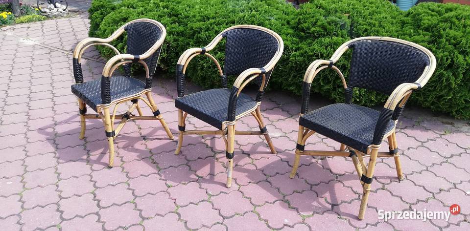 Fotele rattan techno rattan krzesło ogrodowe na taras